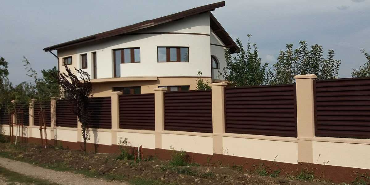 Garduri din panou stil jaluzele, sipca metalica, tabla, plasa si BCA