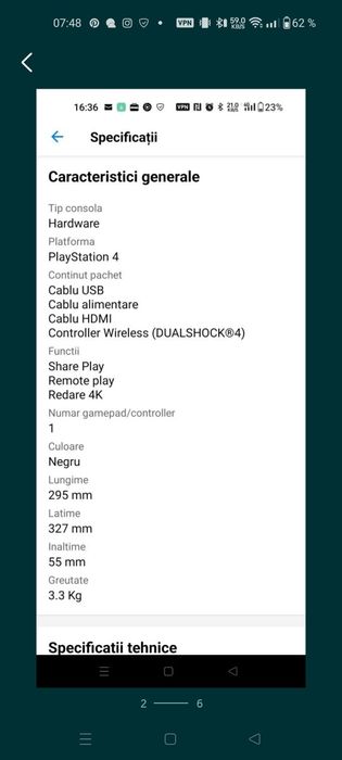 Vând PlayStation ps4