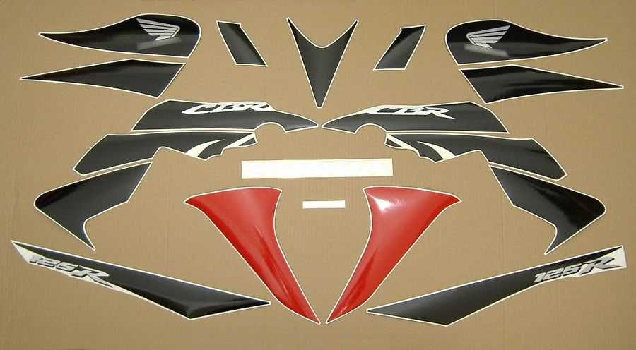 Стикери Honda CBR 125R 2004г-2014г хонда цбр 125 лепенки 2007г-2010г