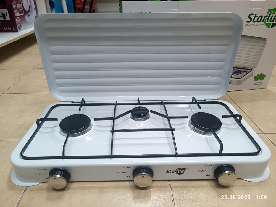 3х конфорочная газ плита настольная