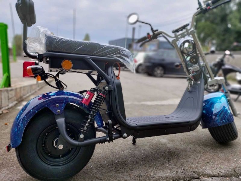 MaXmotors 2023 Електрически скутер Big City Harley 1500W Blue Sky