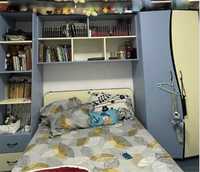 Dormitor copii ( dulap, pat, raft, noptiera )
