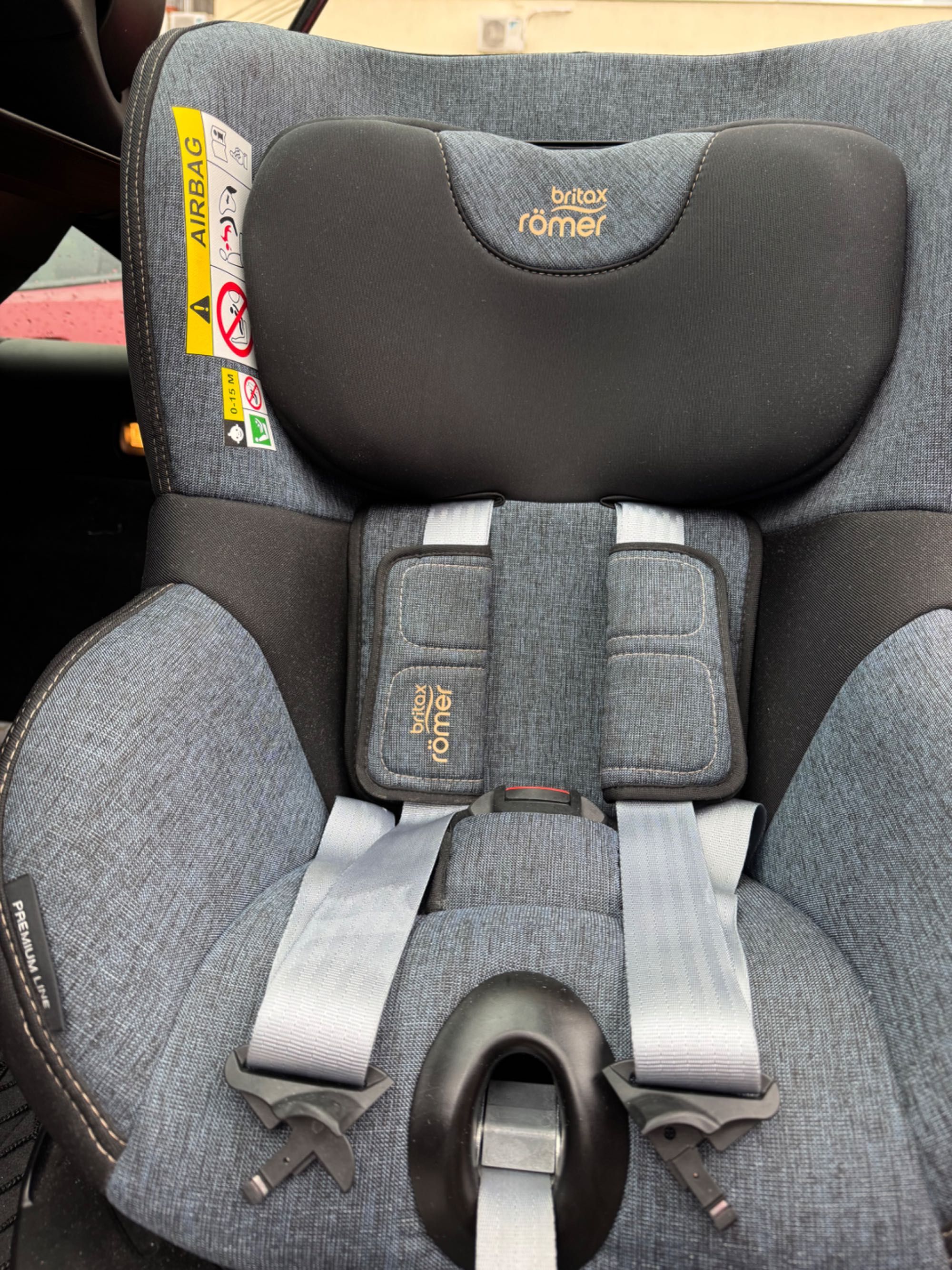 Scaun auto BRITAX ROMER Dualfix M i-Size, Isofix, 0-18kg, gri-negru