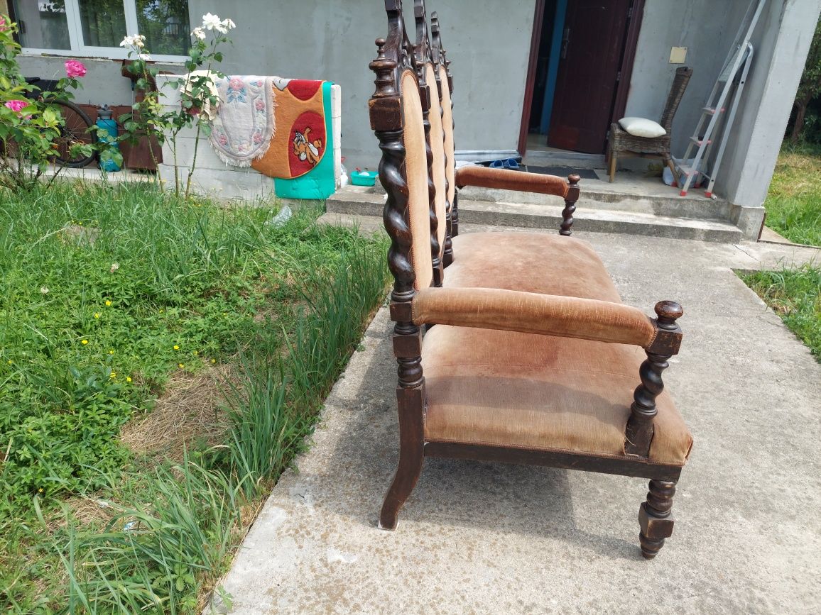 Canapea vintage lemn