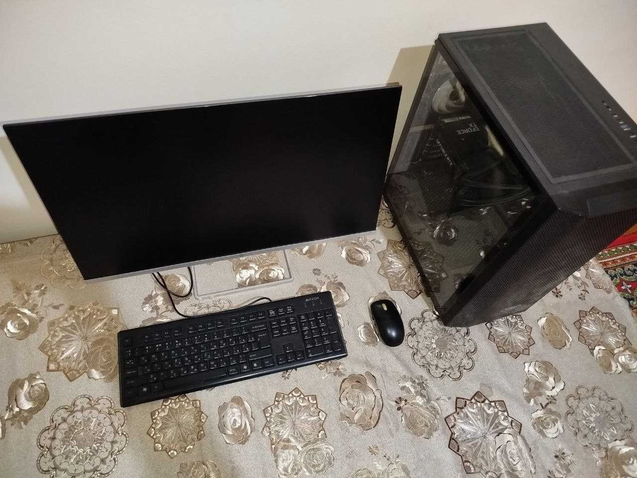 Kompyuter+Monitor.Ryzen 7,RTX 3060 12GB.RAM 16,SSD 256gb,HDD 1tb.