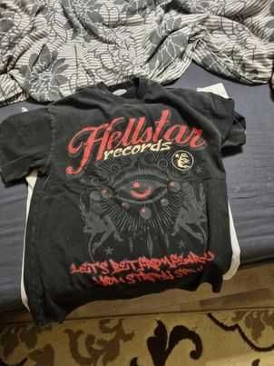 Hellstar tshirt black and red