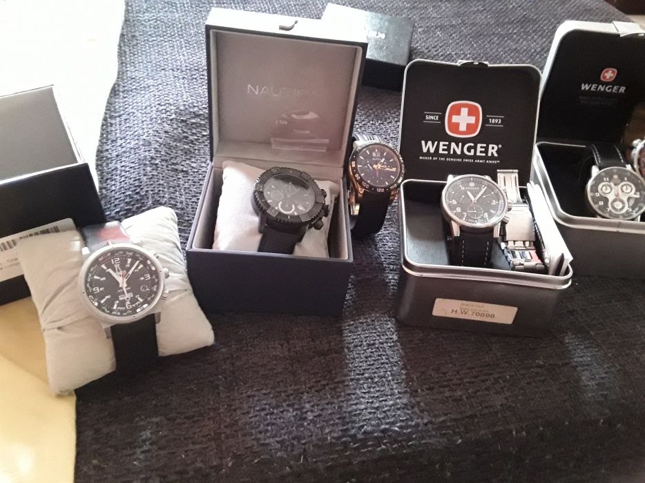 Colectie de ceasuri personala originale100%wenger.alfex.timex nautica