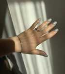 Bratara I-D Pandora Signature fixǎ pavé