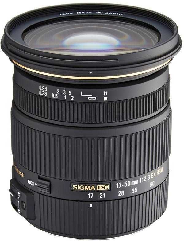 Obiectiv Sigma DC 17-50mm f.2.8 EX HSM montura Nikon + Set Filtre 77mm