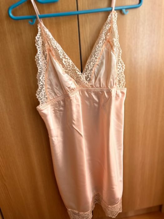 Rochie lenjerie satin (2 buc)