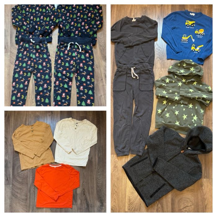 Дрехи за момче H&M 122-128 рр(6-8г).Анцузи, блузки, горнища, пудовер.