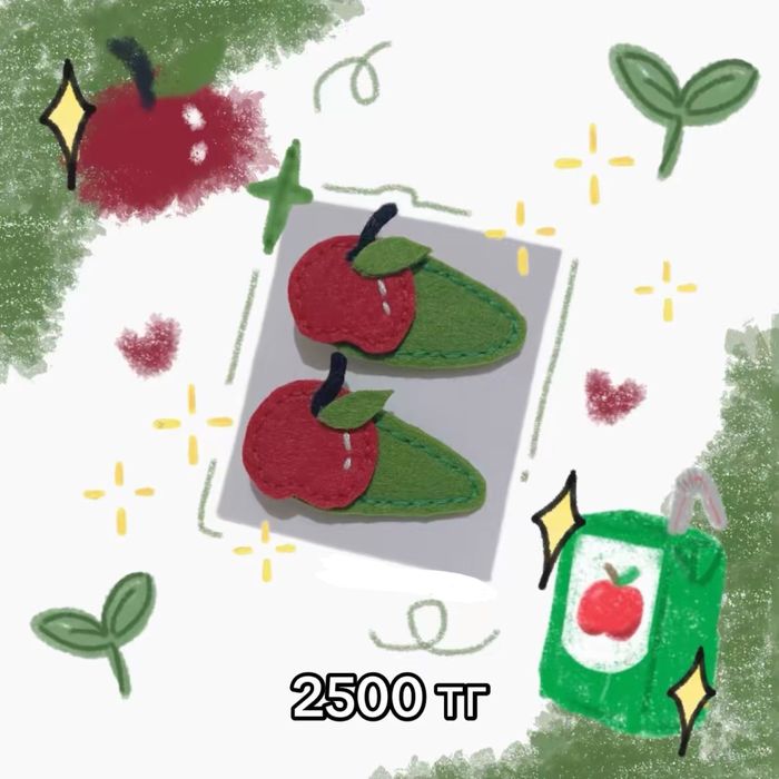 заколки из фетра, вязаные шапочки, брелки из фетра, вязаные игрушки