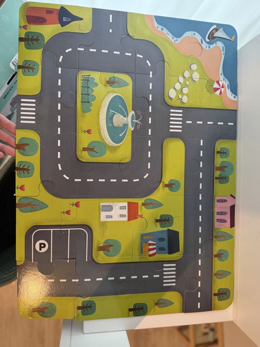 Haba labirint magnetic cu stilou Oraș