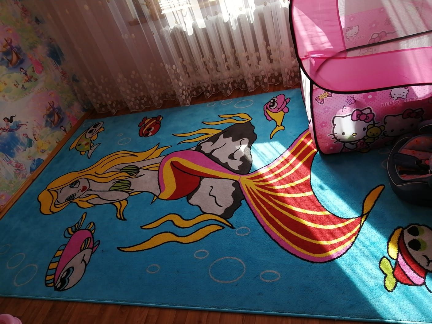 Натуральный ковёр для детской комнаты