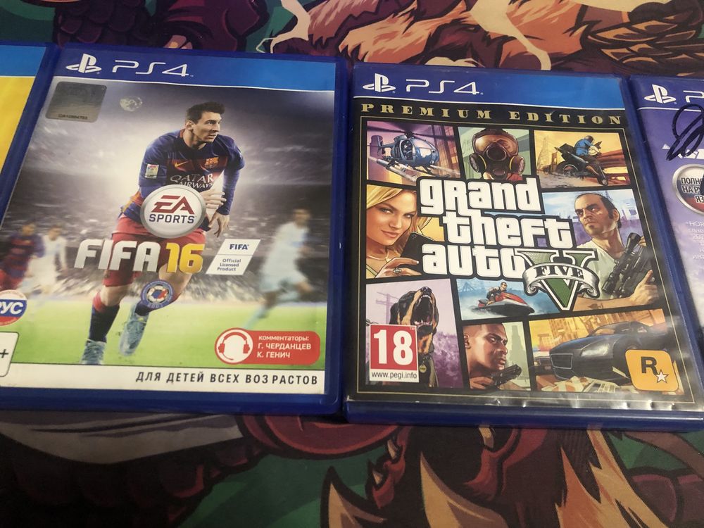 Диски от playstation 4