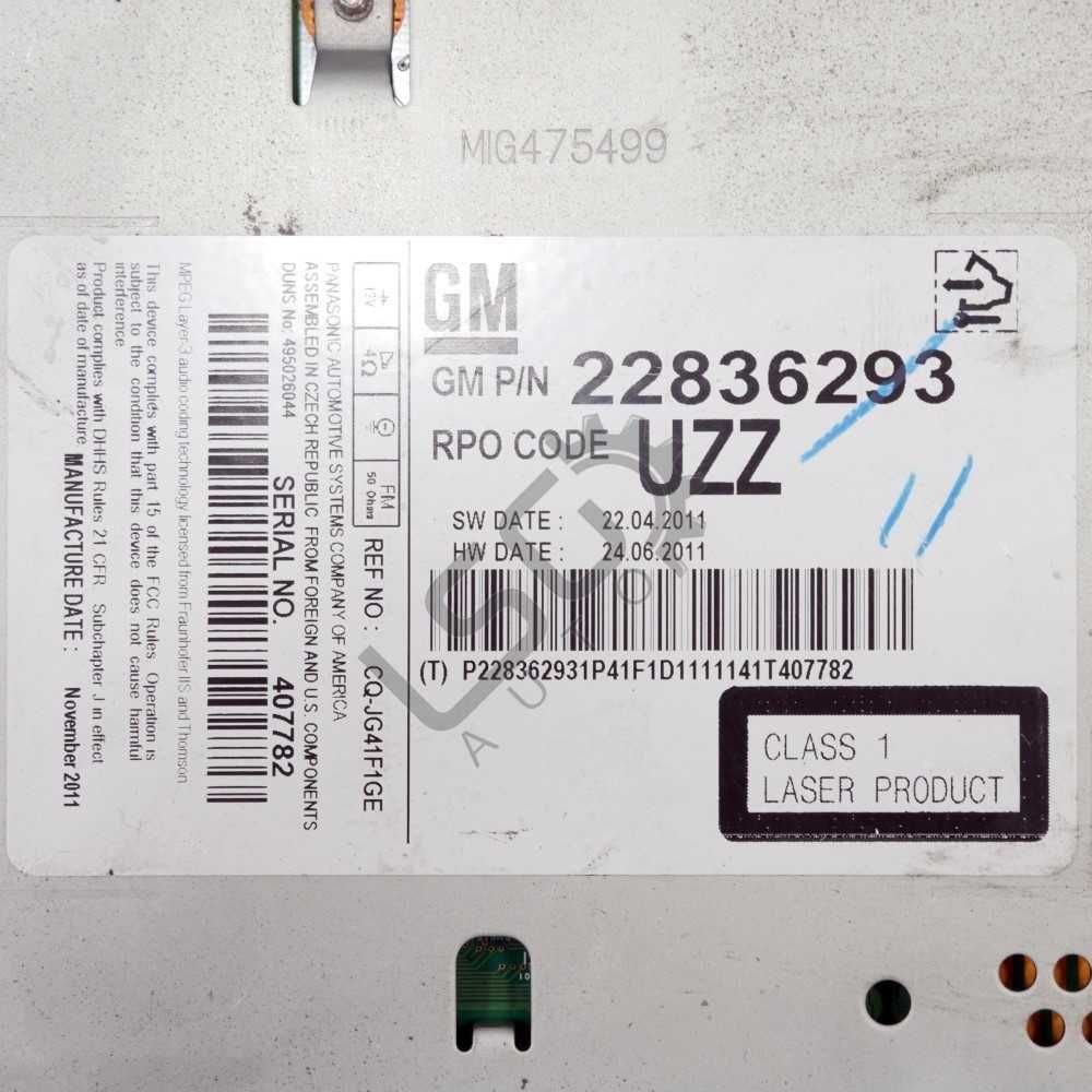 CD плеър Opel Astra (J) 2010-2018 ID: 116658