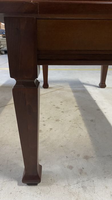 Masuta lemn masiv +sticla fumurie