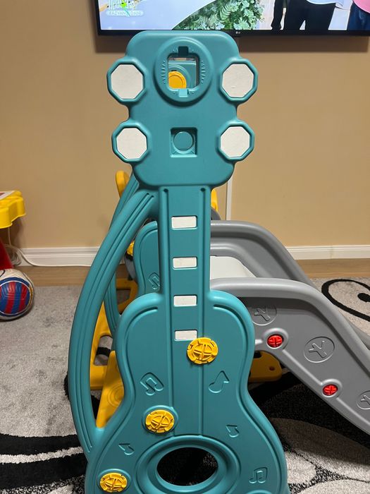 Tobogan Homcom și leagăn copii