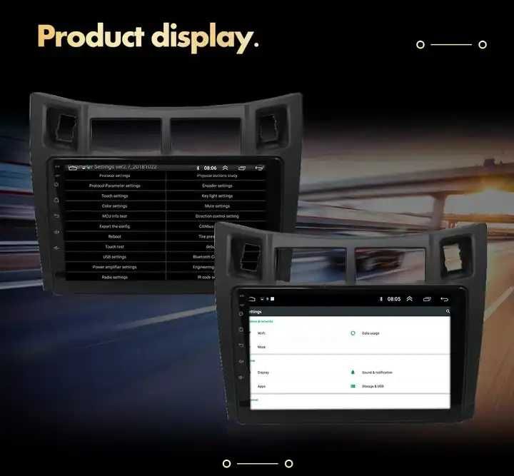 Мултимедия за Toyota Yaris с Android Двоен ДИН Навигация TOYOTA YARIS