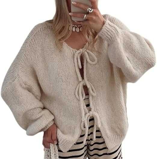 Cardigan Y2K pentru femei – Moale, Chic și Super Confortabil!
