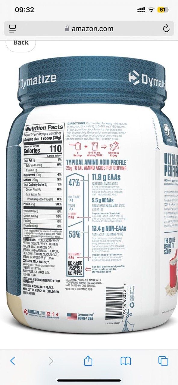 Dymatize ISO100  Protein Powder Спортивное питание