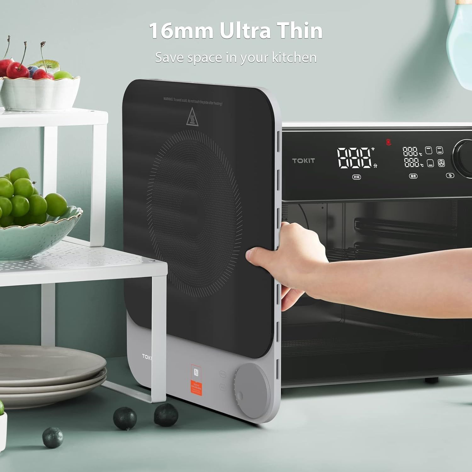 Ултра тънак Мощен 2100W индукционен Котлон