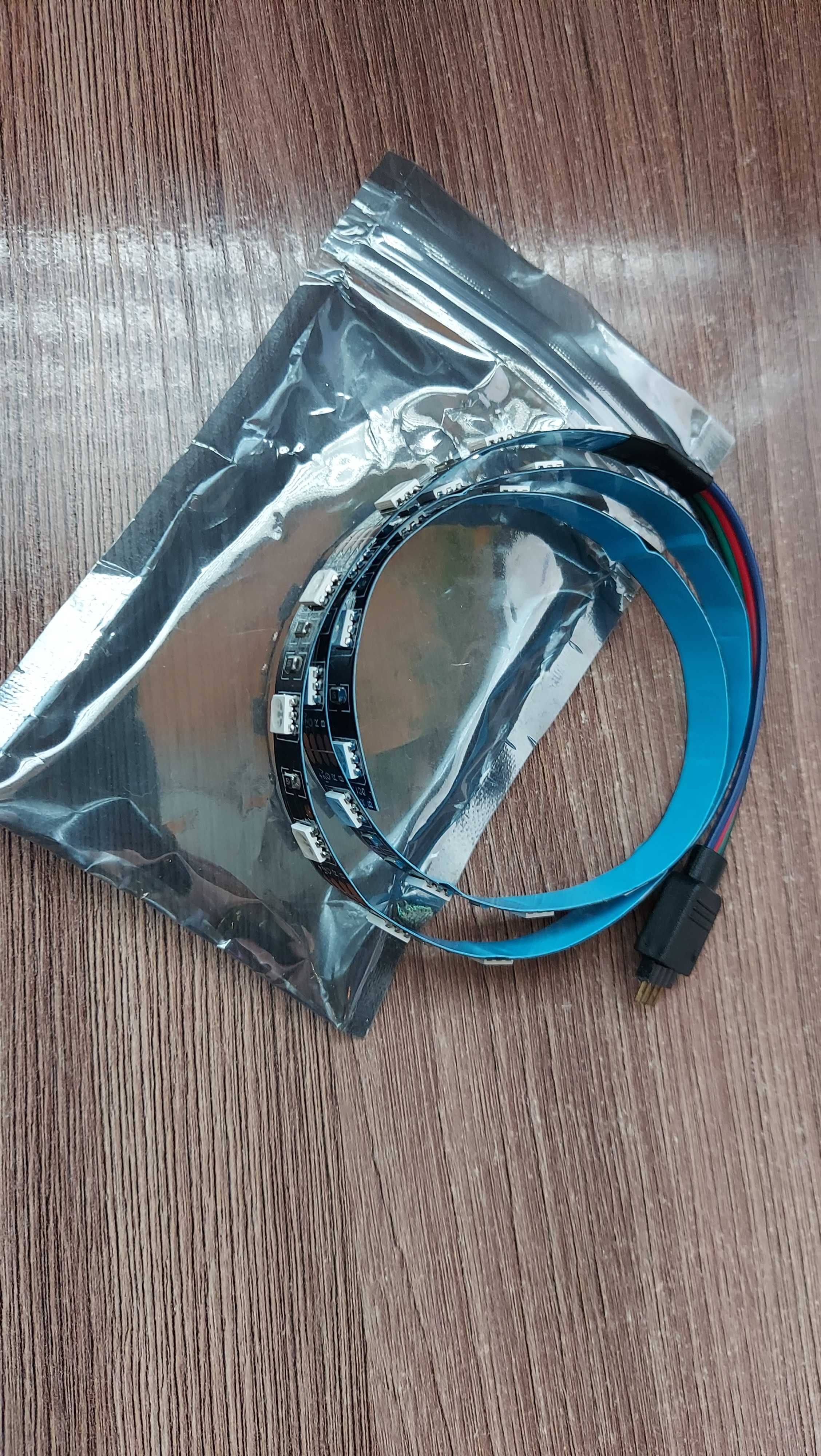 LED RGB ленты 30-50см deеpcool и китай,можно с контроллером и на плату