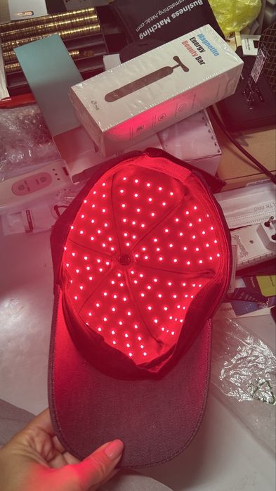 Шапка за растеж на косата с диоди {Led HairGrowth Cap}