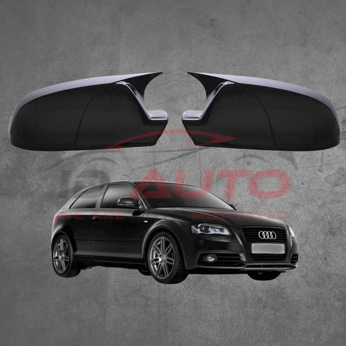 Капаци за огледала Batman Audi A3 8P фейс, черни, ауди а3