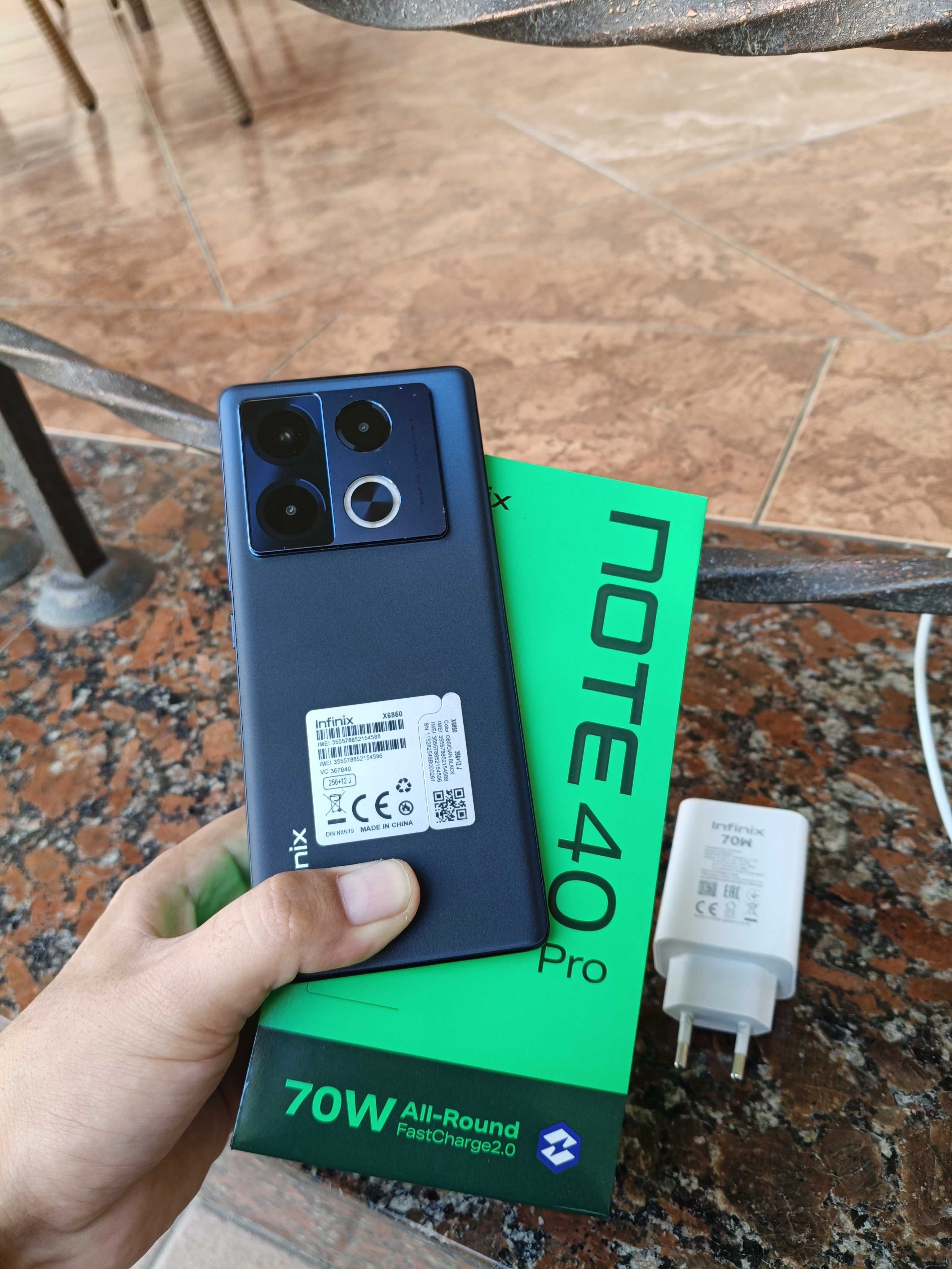 Infinix Note 40 Pro 12/256 c отличным EDGE amoled экраном! в полн ком.