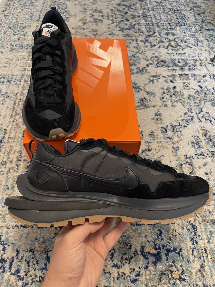 Nike Vaporwaffle Sacai Black Gum 45