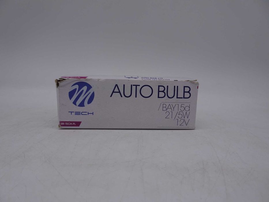 Set 10 becuri halogen auto, M-Tech, P21/5W, 12V, 5W, Rosu