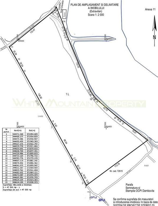 SUPERB  300 ml la lac,teren intravilan, de vanzare, Crevedia