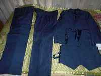 школьный костюм  синего цвета