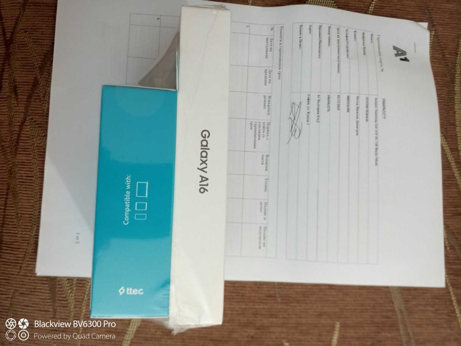 Samsung Galaxy A16 Black 6.70 ", 128 GB, RAM 4 GB + слушалки ttec