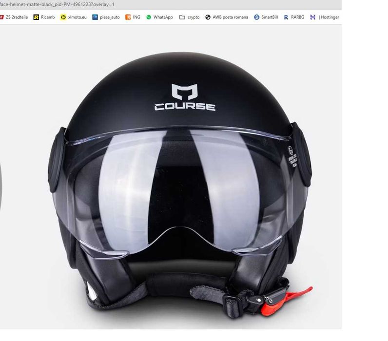 Casca moto Course marimea M neagra NOUA