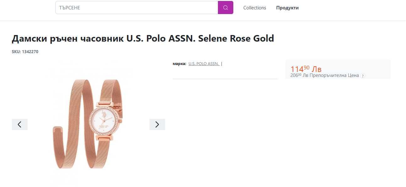 Дамски ръчен часовник U.S. Polo ASSN.