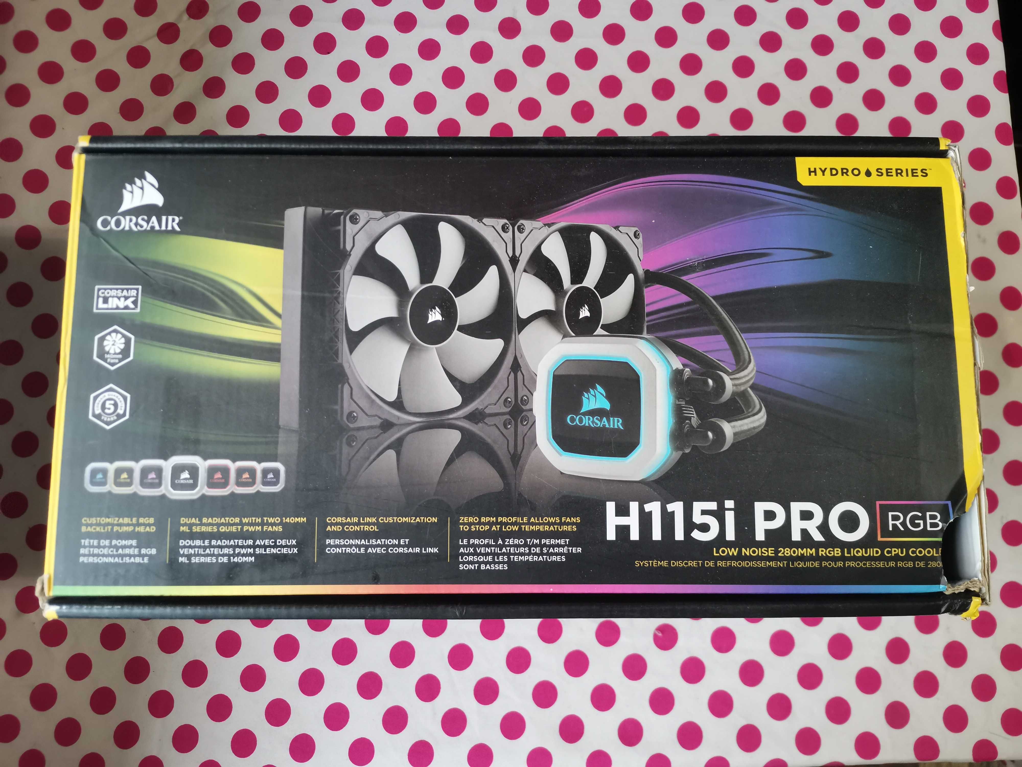 Cooler CPU Corsair Hydro Series H115i PRO RGB Fara Ventilatoare.