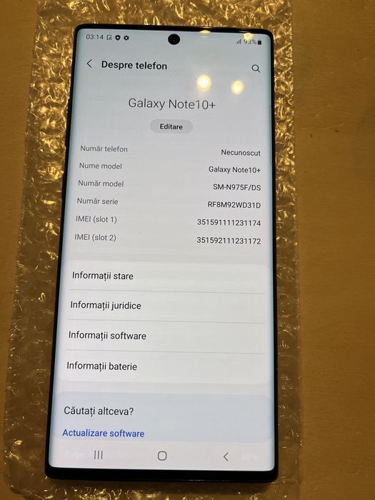 Samsung Galaxy Note 10 Plus 256GB Black ID-aez715
