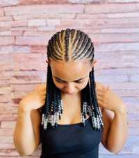 Codite Afro, Box braids, Cornrows