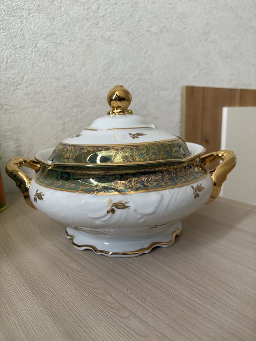 Чешская посуда блюдница и соусница