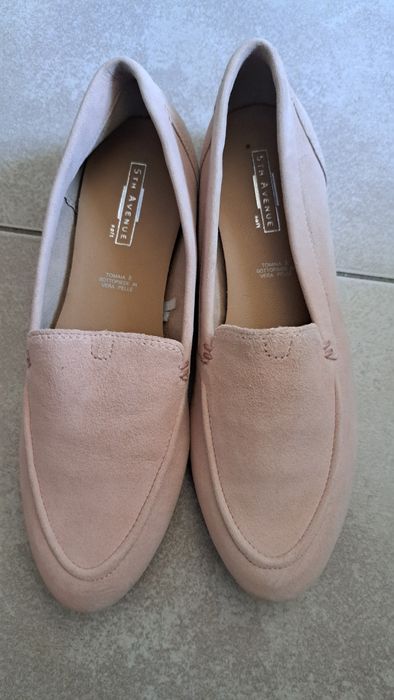 Balerini din piele roz dama
