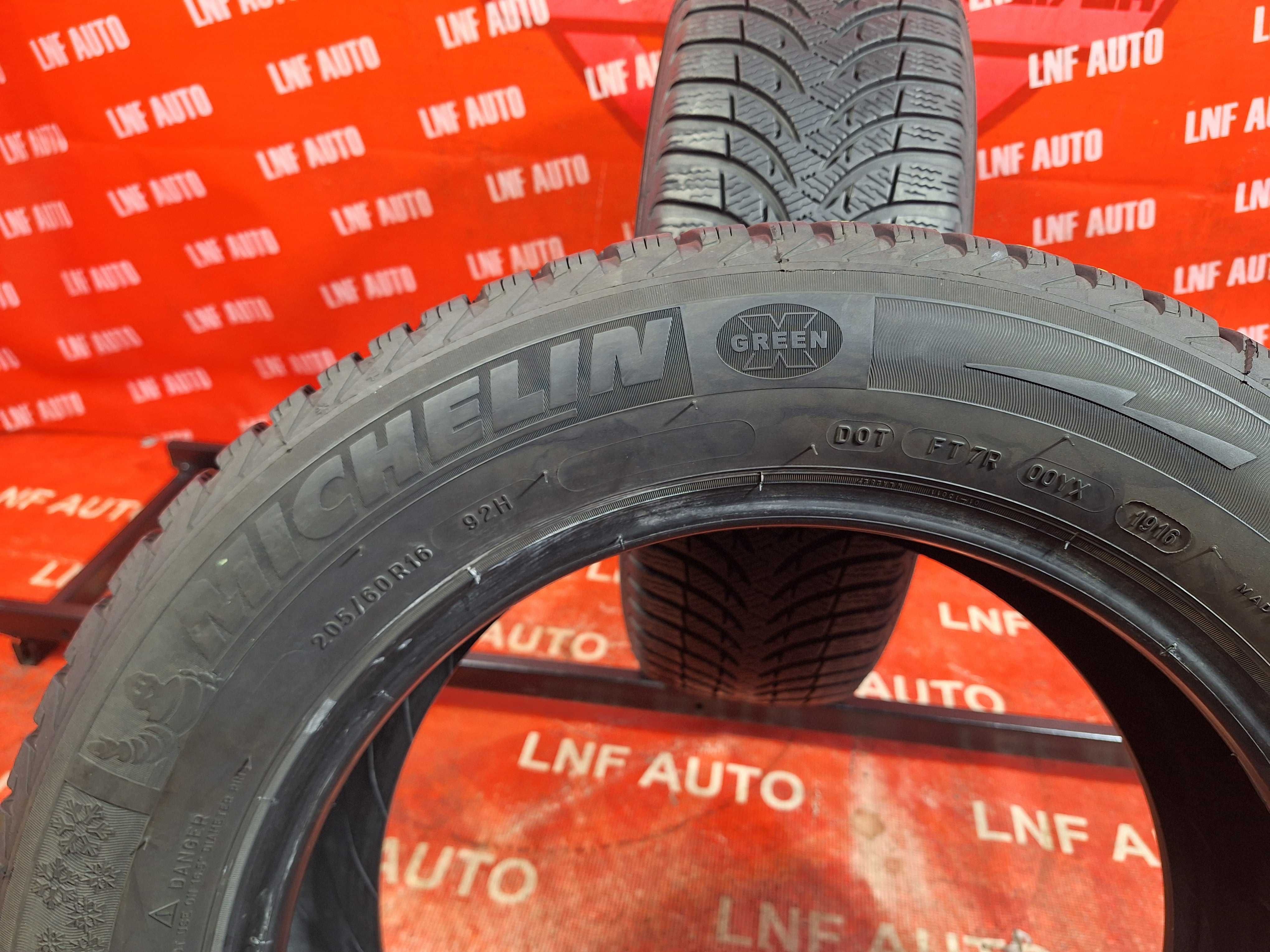 Anvelope de IARNA - 205/60/16 - Michelin - 7 MM - DOT 2016 !