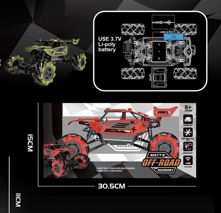 Резвая машинка на пульте управления