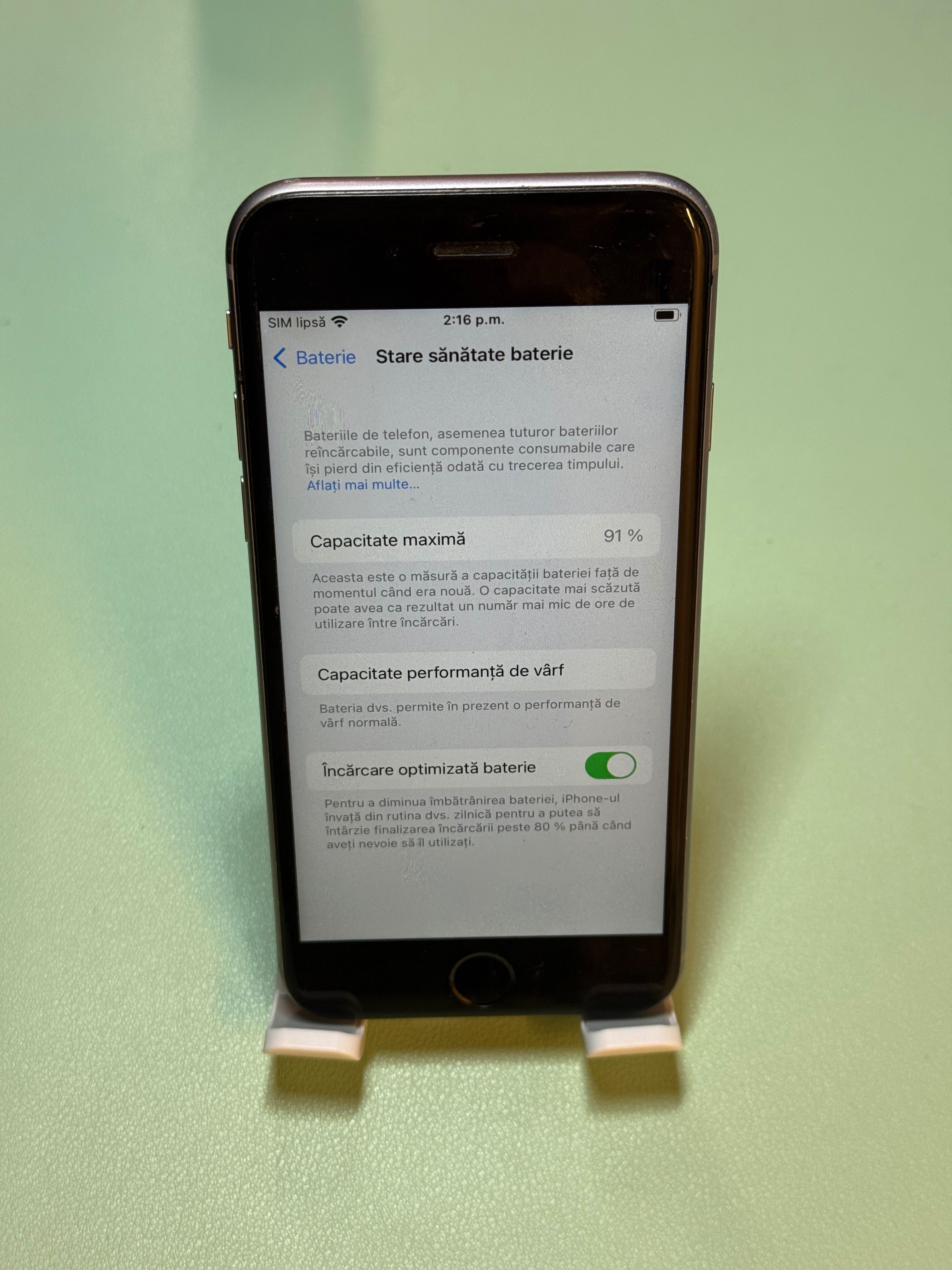 Iphone 6s grey - Sanatate baterie 91%