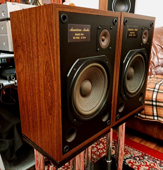 Boxe hifi American Audio AM1 rare impedanță 8 ohm made in Germany