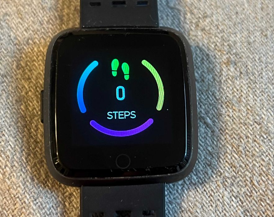 Smartwatch Fitness Negru Monitorizare Ritm Cardiac Somn Sport