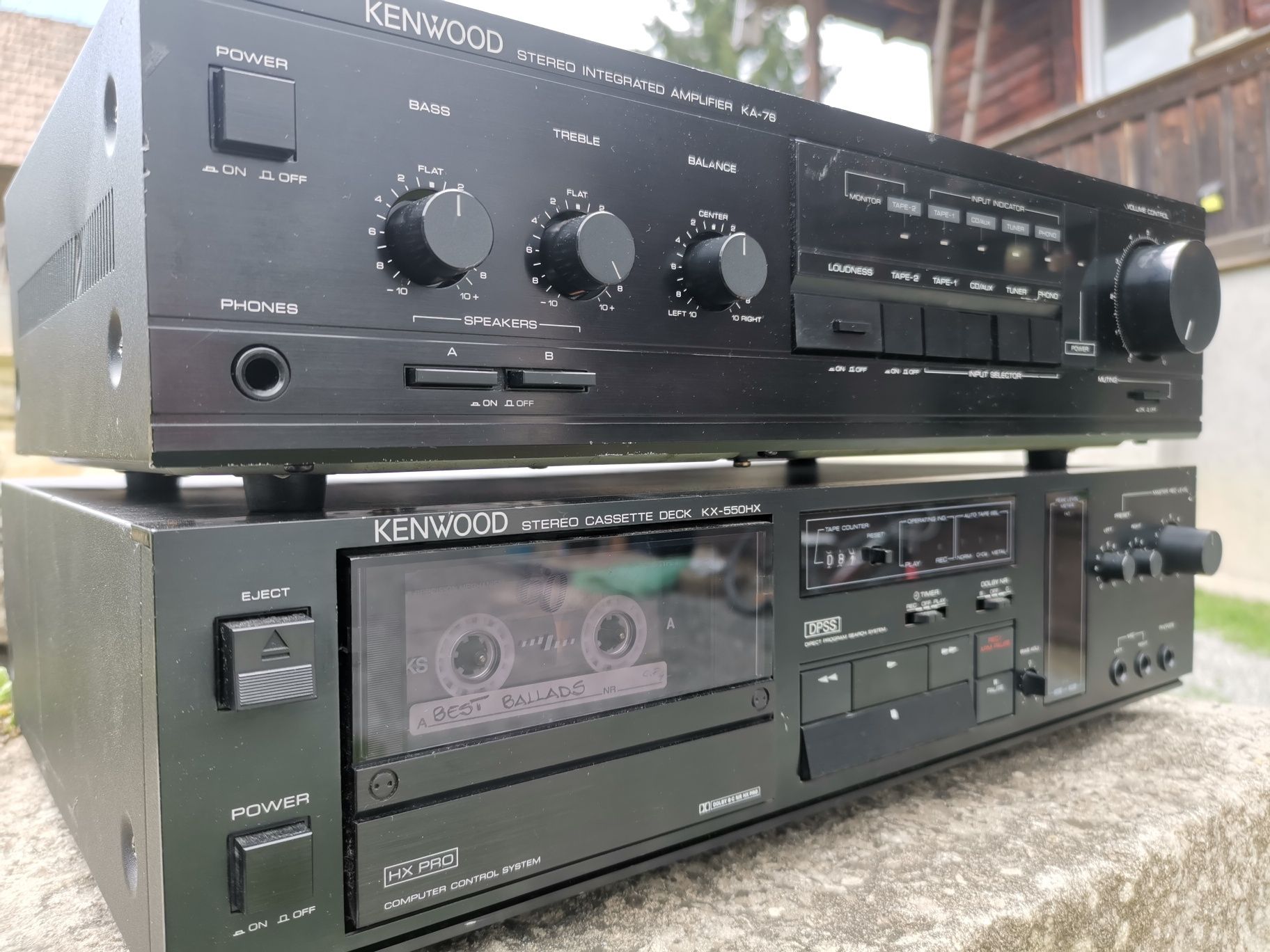 Set Kenwood deck KX-550HX +  amplificator  KA-76