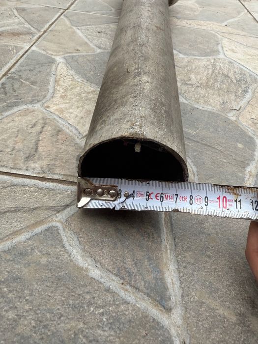 Права тръба с накрайник