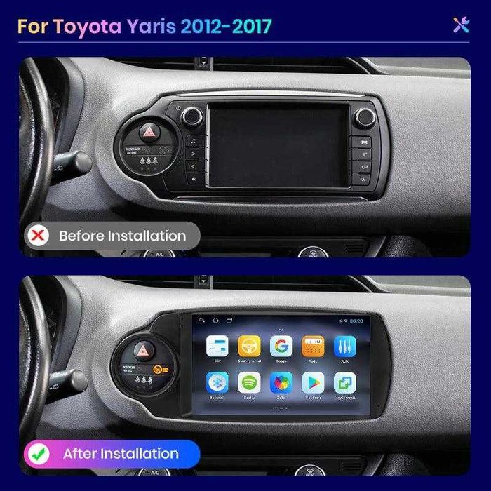 Toyota Yaris 2012-2017  Мултимедия Навигация Android